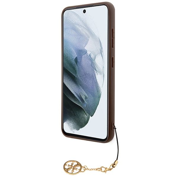 GUESS case for SAMSUNG S24 Plus GUHCS24MGF4GBR (4G Charm) brown