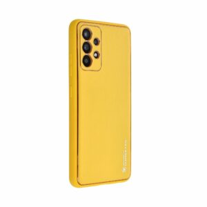 LEATHER case for SAMSUNG A25 5G yellow