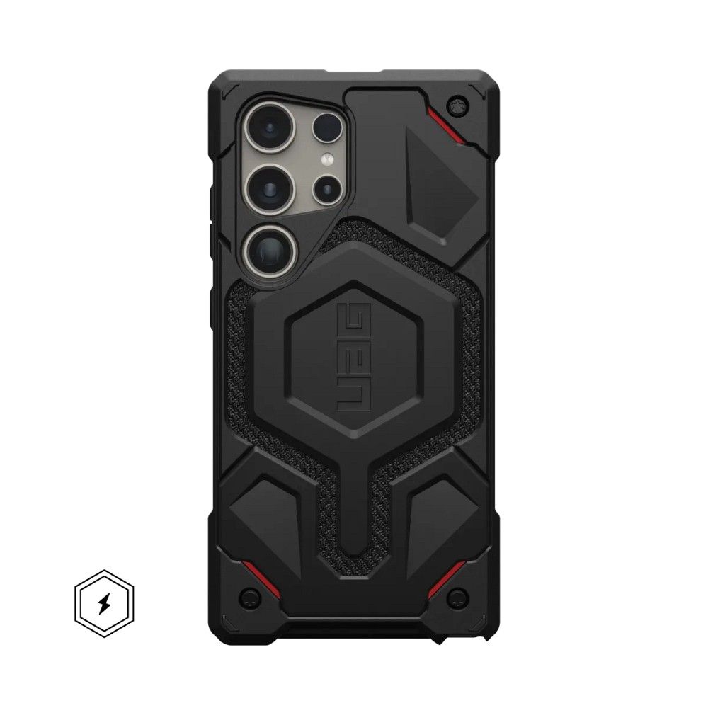 UAG Urban Armor Gear case MONARCH PRO with built-in magnet for SAMSUNG S24 Ultra 5G kevlar black