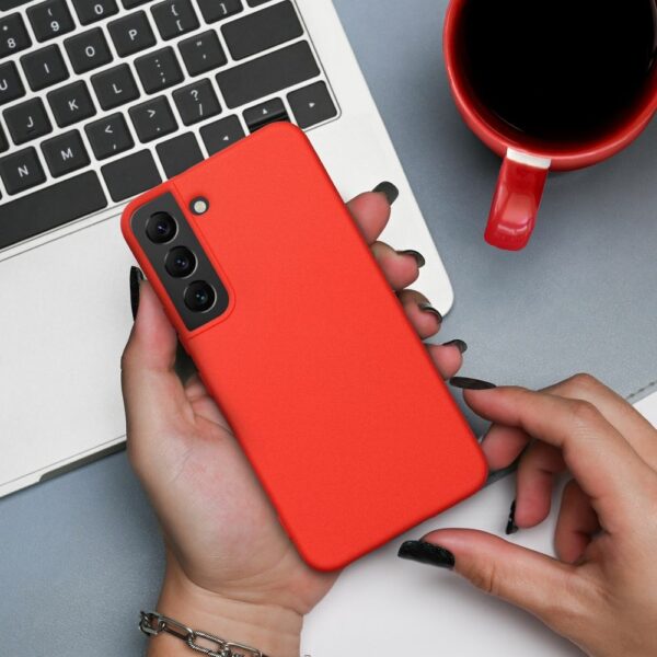 SILICONE case for SAMSUNG S23 peach