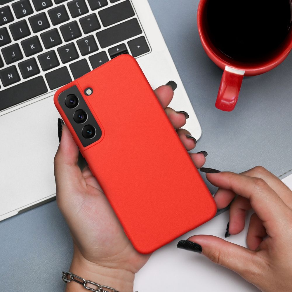 SILICONE case for SAMSUNG S23 peach