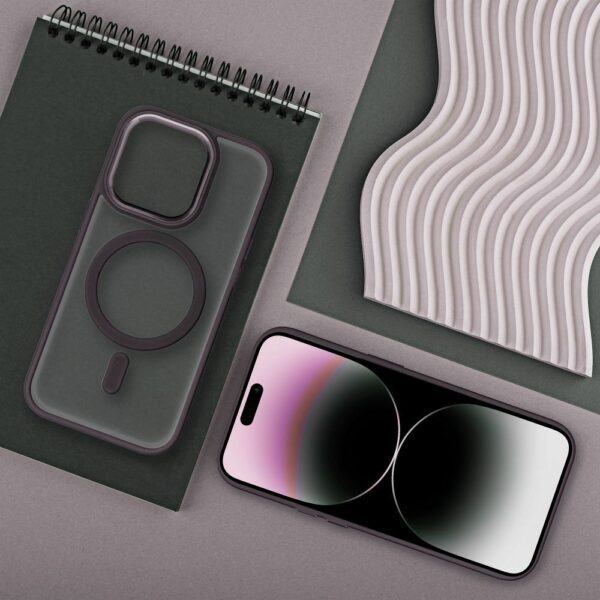 MATTE MAG COVER case compatible with MagSafe for IPHONE 16 purple