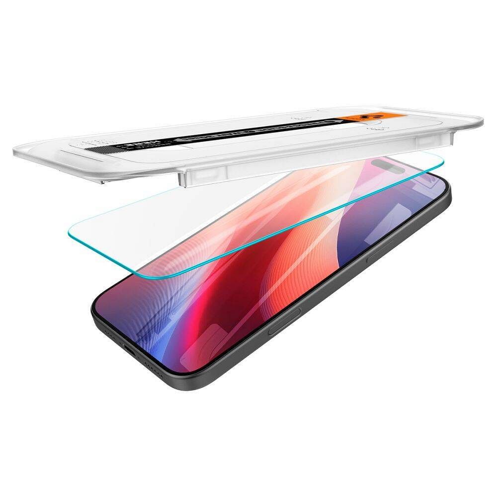 SPIGEN tempered glass GLAS.TR ”EZ FIT” 2-pack for IPHONE 16 Pro clear