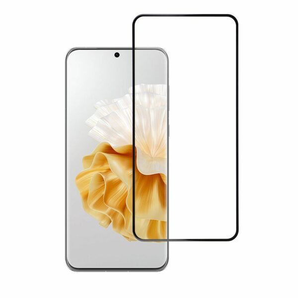 Tempered Glass Blue Star - HUA P60 Pro (full glue/small size) - black Tempered Glass Blue Star