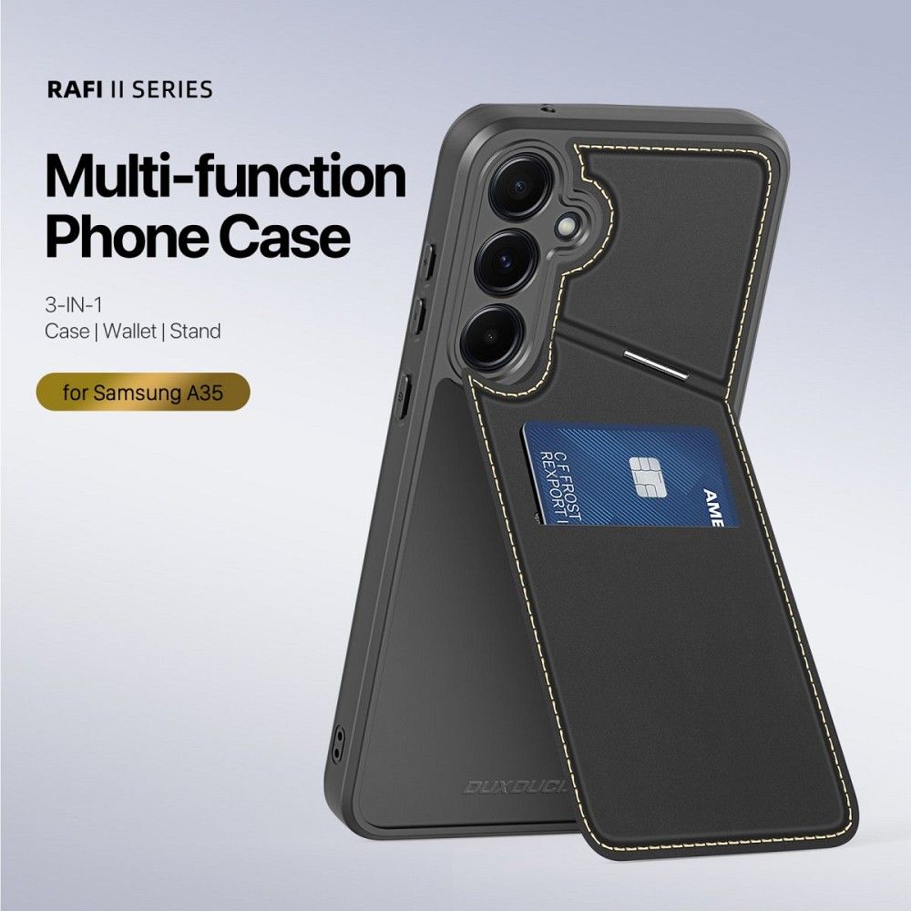 DUX DUCIS case RAFI II MAG with stand compatible with MagSafe for SAMSUNG A35 black