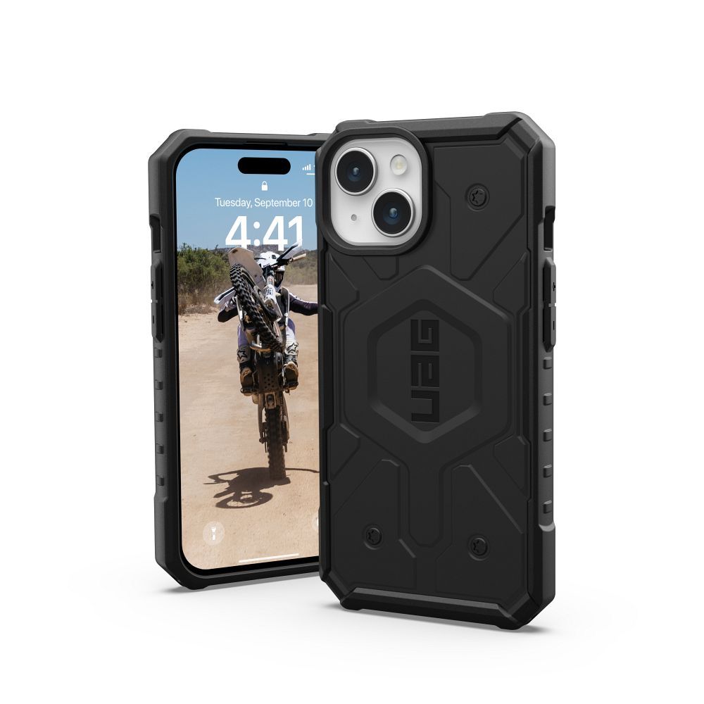 UAG Urban Armor Gear case PATHFINDER compatible with Magsafe for IPHONE 15 black