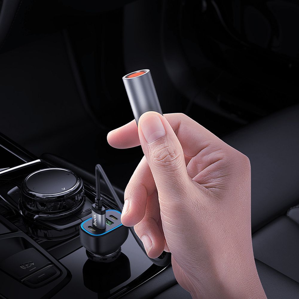 HOCO cigarette lighter for USB A UA30 0,3 m black