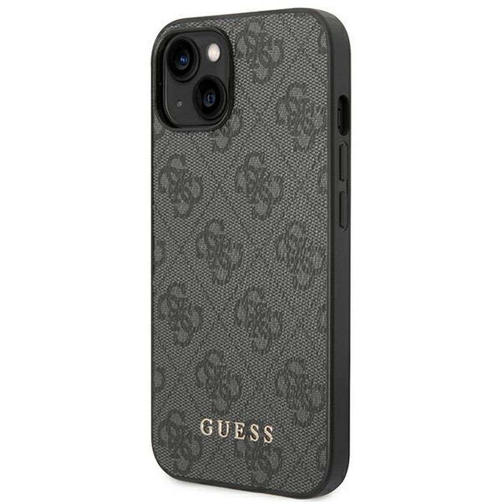 GUESS case for IPHONE 14 GUHCP14SG4GFGR (4G Gold Logo) grey