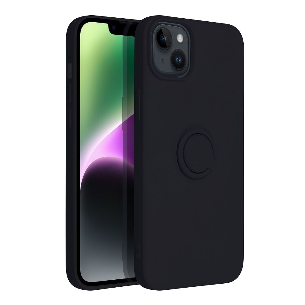 SILICONE RING case for IPHONE 14 Plus black
