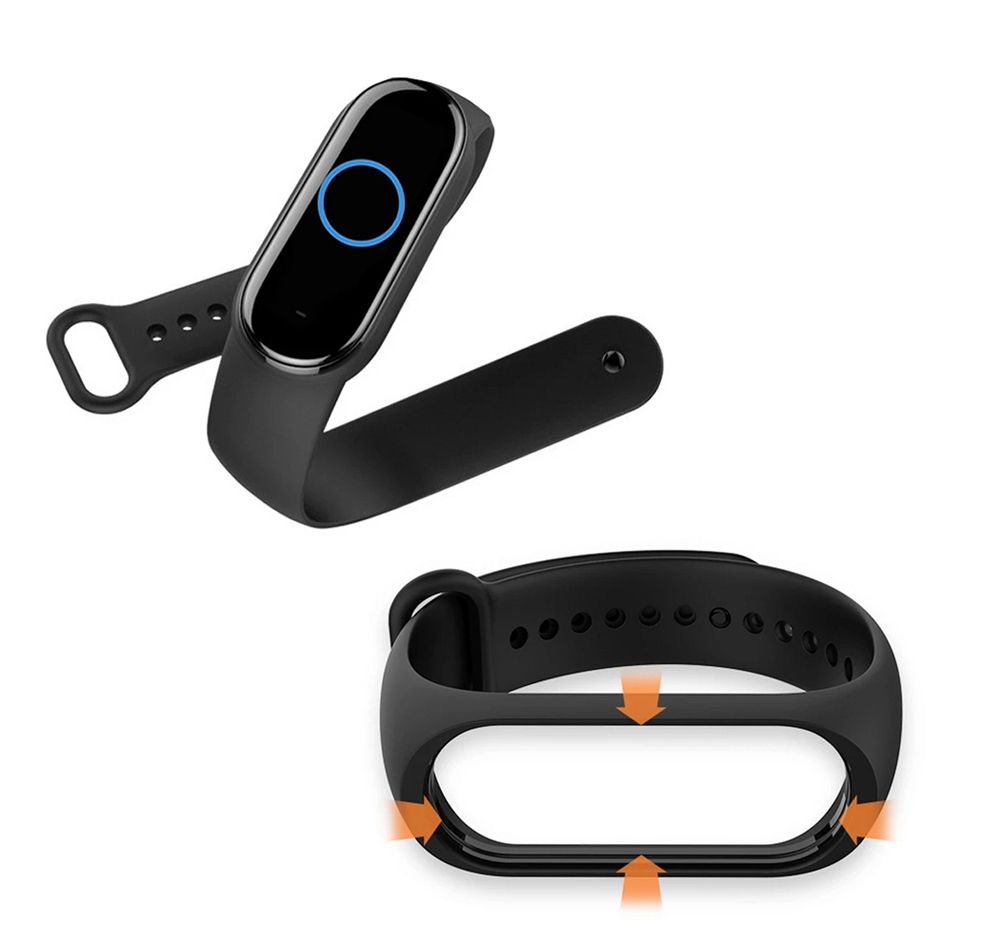 Silicone strap for XIAOMI Mi Band 5 / 6 / 7 pink (06)