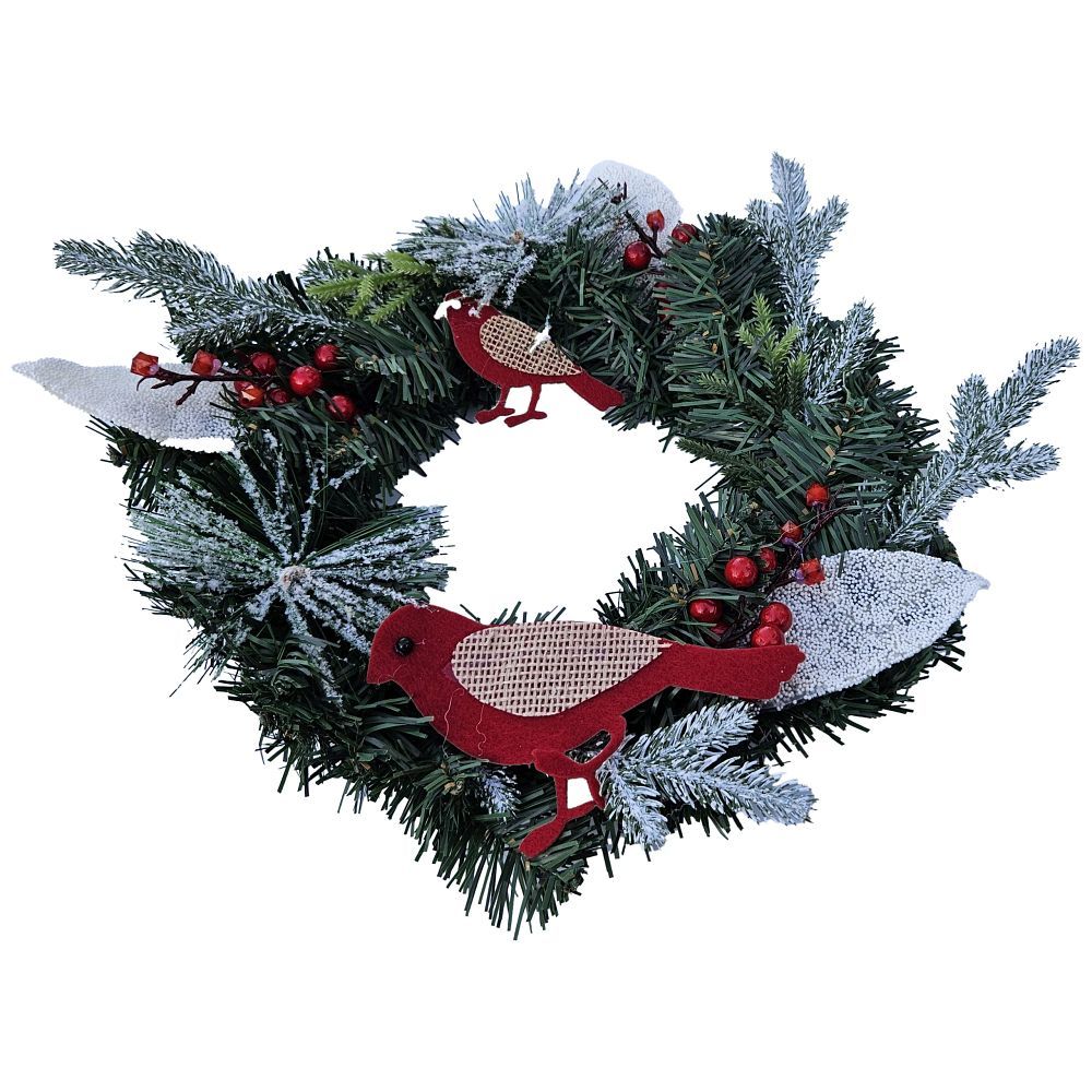 e1065461ce44eb66378b92e01b7406e0 Christmas wreath decoration 30 cm RC-K-512 green