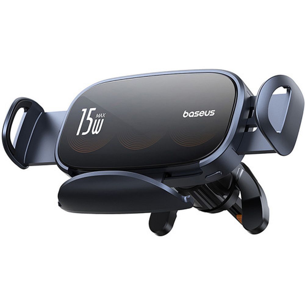 e10e1e65d60f8ea511306766bddf394f BASEUS car holder with wireless charging for air vent 15W BS-CM029 black