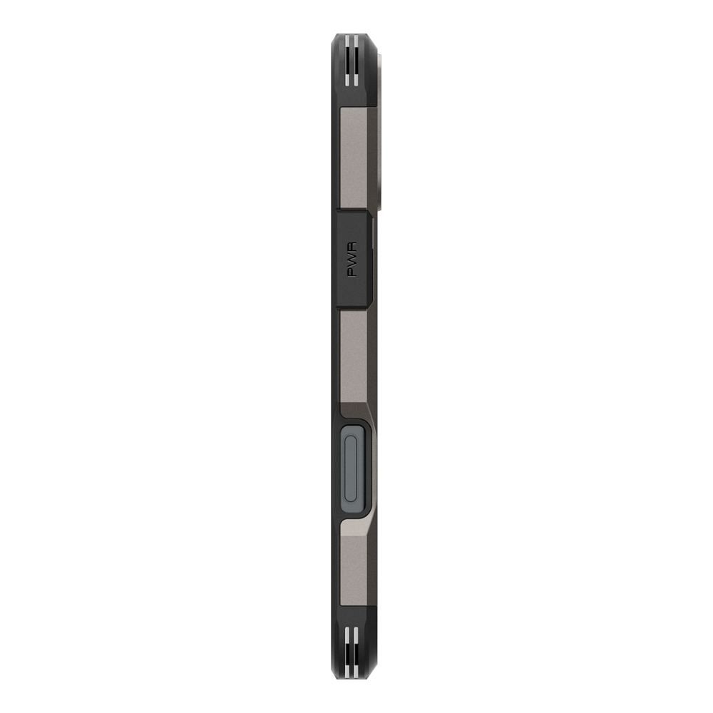 SPIGEN case TOUGH ARMOR MAG compatible with MagSafe for IPHONE 16 gunmetal