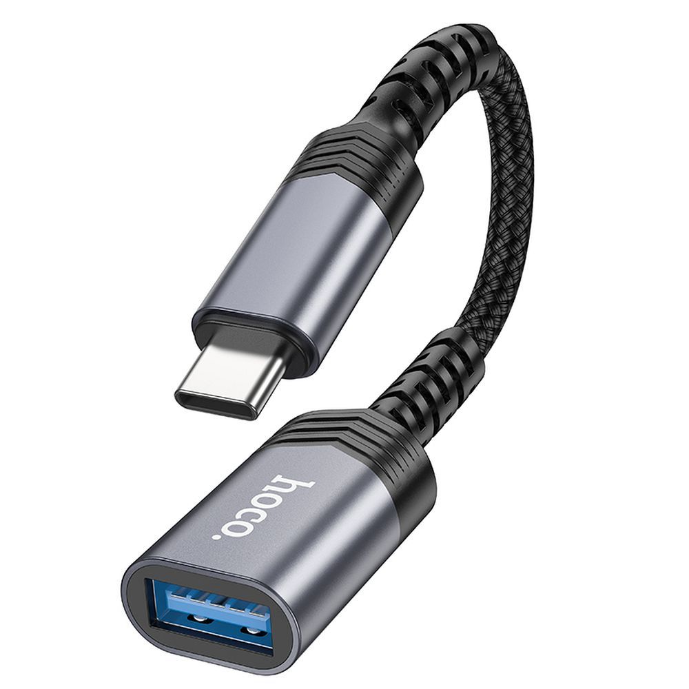 HOCO adapter OTG Type C (male) to USB A (female) 3.04A UA24 black