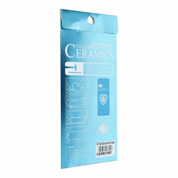 5D Full Glue Ceramic Glass - for Iphone 15 Pro Max black