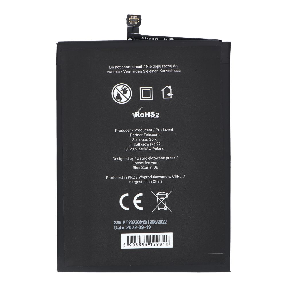 e2c7b6eaff9dd6614802c81ff40a2342 BLUE STAR battery for XIAOMI REDMI NOTE 8 Pro (BM4J) 4500 mAh