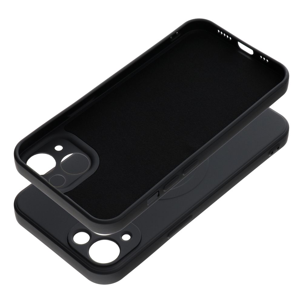 SILICONE MAG COVER case compatible with MagSafe for IPHONE 13 black
