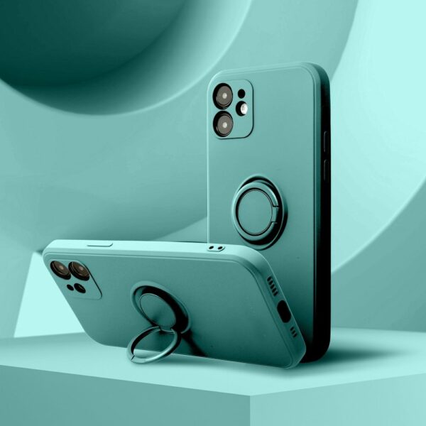 SILICONE RING case for SAMSUNG A55 5G green