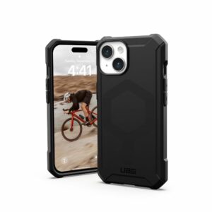 UAG Urban Armor Gear case ESSENTIAL compatible with MagSafe for IPHONE 15 black