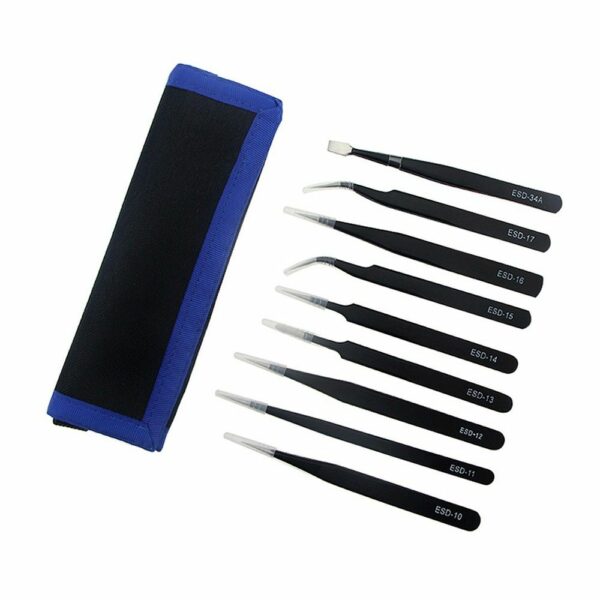 UF-TOOLS - ESD-9 Tweezers Set (9 pcs)