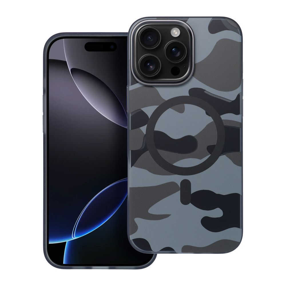 FORCELL F-PROTECT Levels with Dual Layer 4D technology, Military Drop-Test compatible for IPHONE 16 PRO MAX black camo