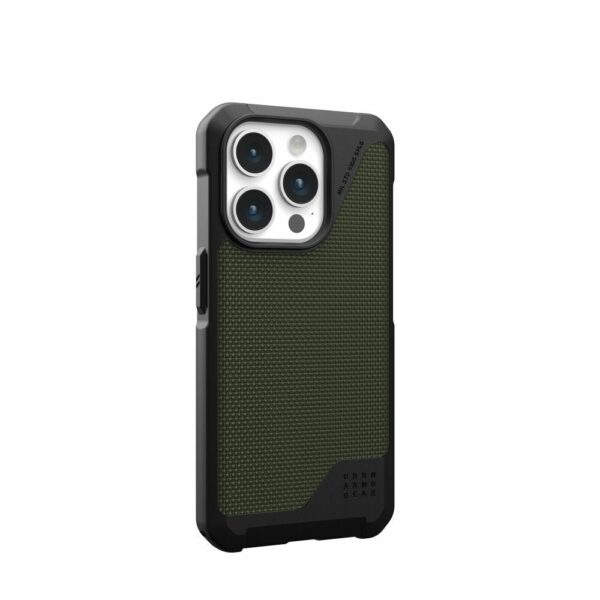 UAG Urban Armor Gear case METROPOLIS LT compatible with MagSafe for IPHONE 15 Pro kevlar olive