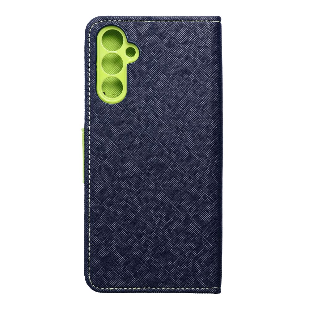 FANCY Book case for SAMSUNG A14 4G / A14 5G navy / lime