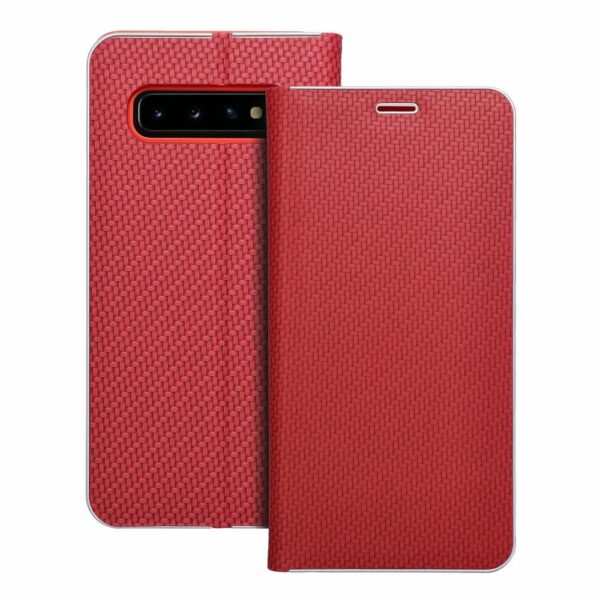 LUNA Book Carbon for SAMSUNG S10 red