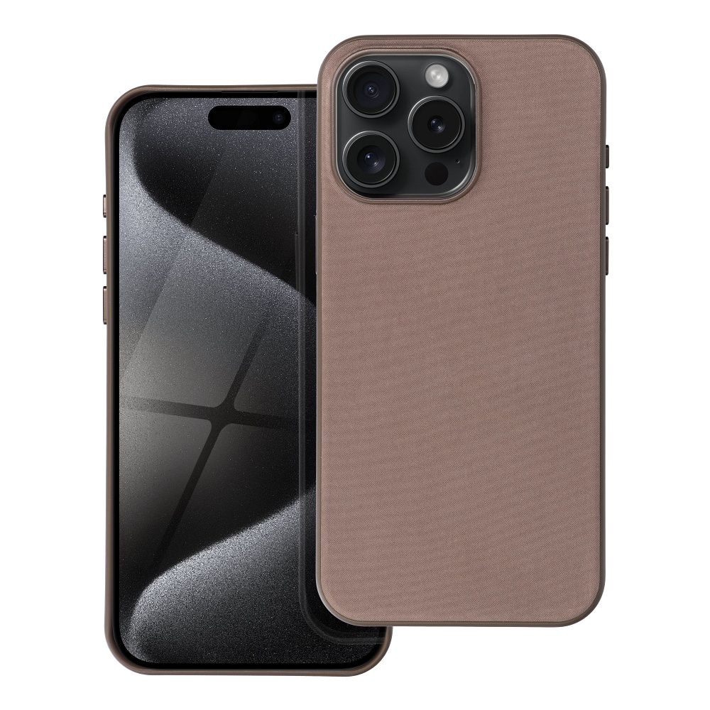 WOVEN MAG COVER case compatible with MagSafe for IPHONE 14 Pro Max light brown