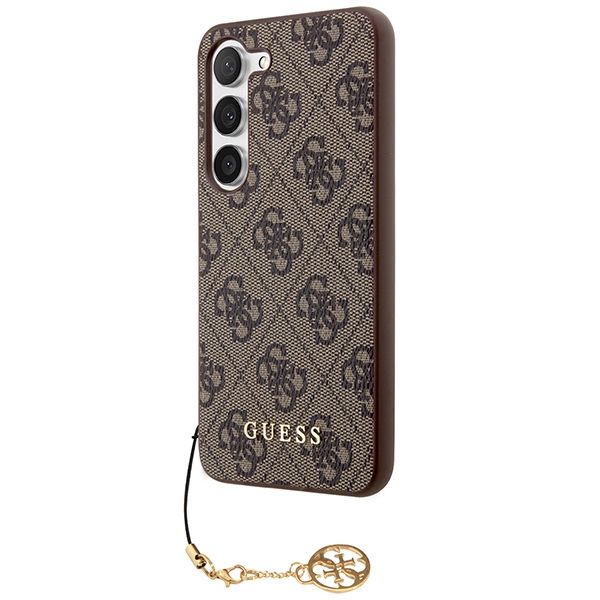 GUESS case for SAMSUNG S24 Plus GUHCS24MGF4GBR (4G Charm) brown