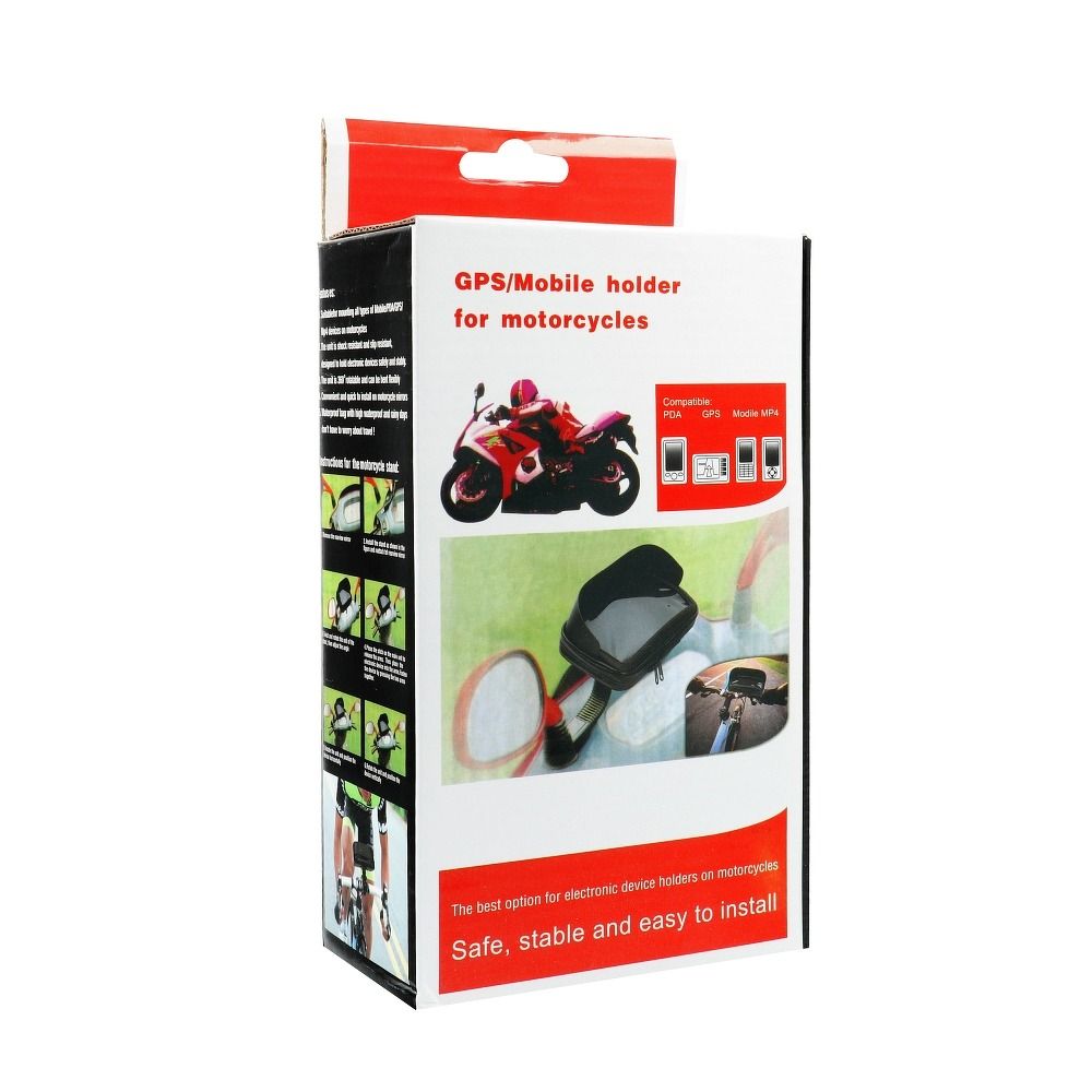e5c154c6687cf5ff9ce595897fabc9e3 Bike holder waterproof with zip and hood ( 5,5" - 6,3" ) black