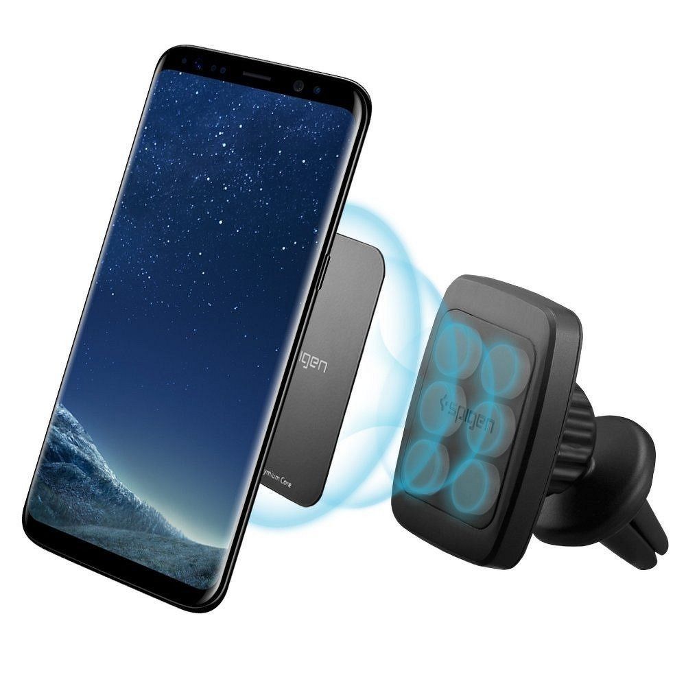 e5e38e07541318e9852b7505c96f90b3 SPIGEN magnetic car holder for air vent H12 black