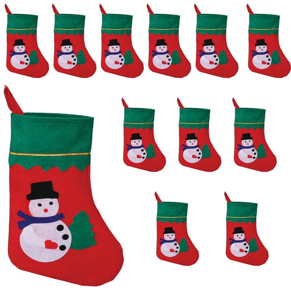 12 x CHRISTMAS SOCKs SANTA'S SHOES GIFTS