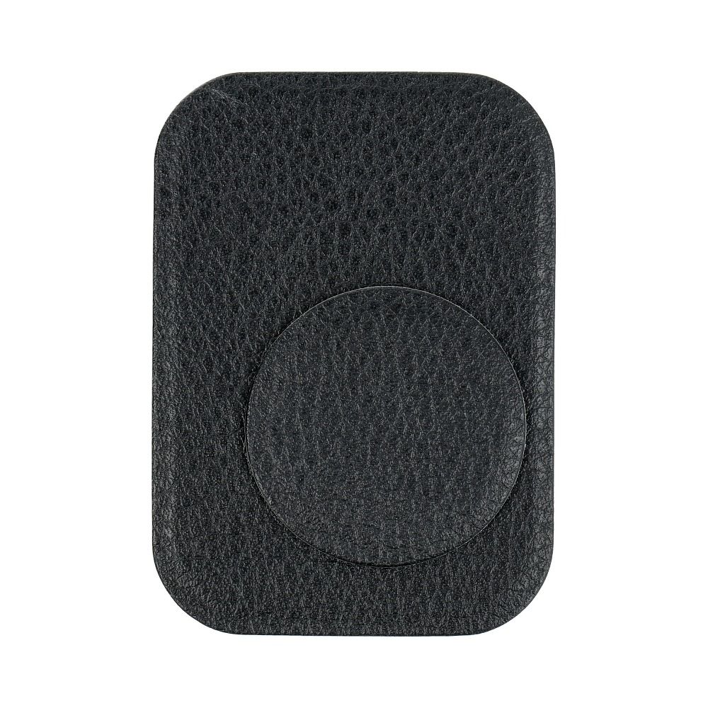Badget for magnet car holder leather black