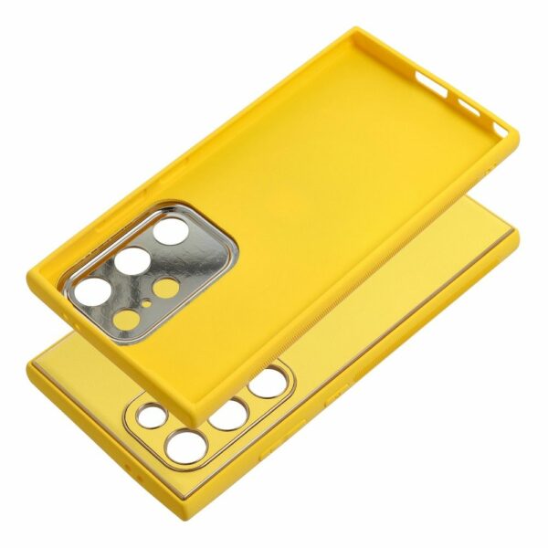 LEATHER case for SAMSUNG S24 Ultra yellow