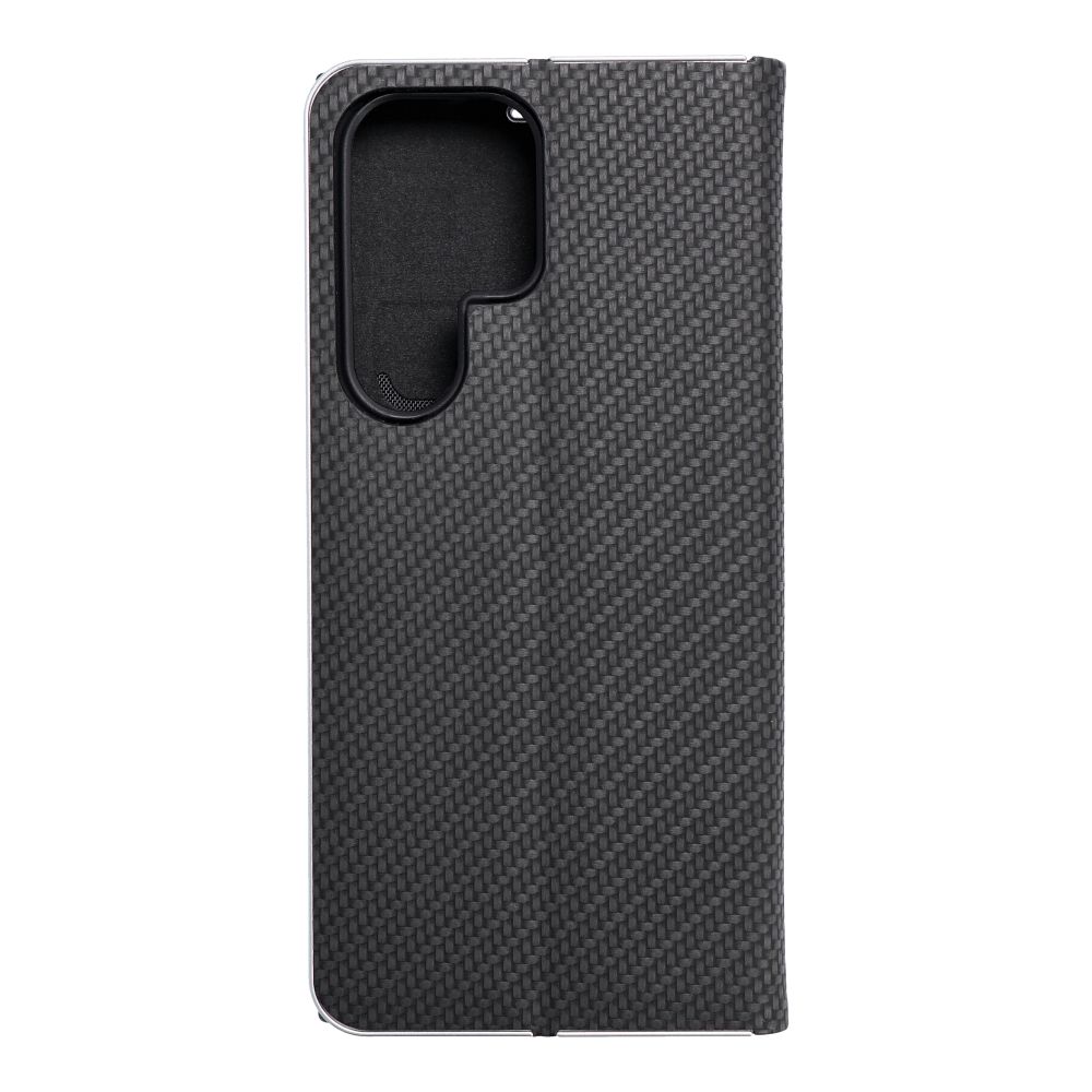e62dbe0a3f509fbb04f6e24d4aa391c2 LUNA Book Carbon for SAMSUNG S23 Ultra black
