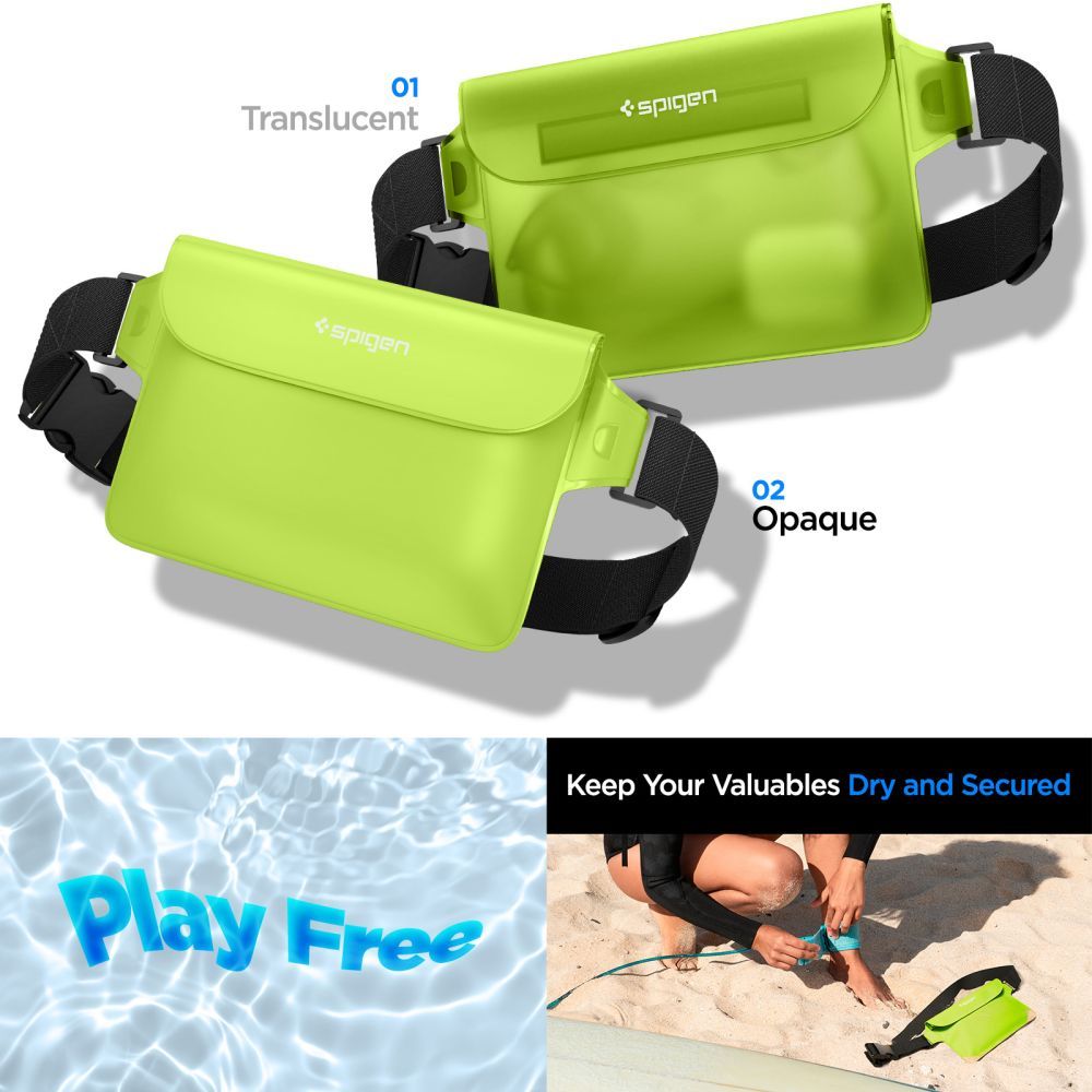 SPIGEN A620 Universal Waterproof Waist bag 2-pack cactus green