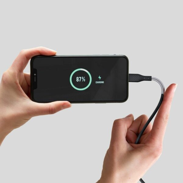 FORCELL F-ENERGY Carbon CB-01A cable USB A to Lightning 2,4A 12W 1 m black