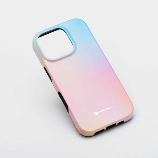 FORCELL F-PROTECT Mirage, Military Drop-Tested case compatible with MagSafe for IPHONE 15 PRO MAX pinky blue