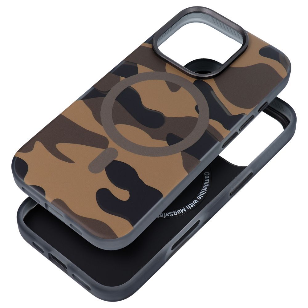 FORCELL F-PROTECT Levels with Dual Layer 4D technology, Military Drop-Test compatible with MagSafe for IPHONE 16 desert camo