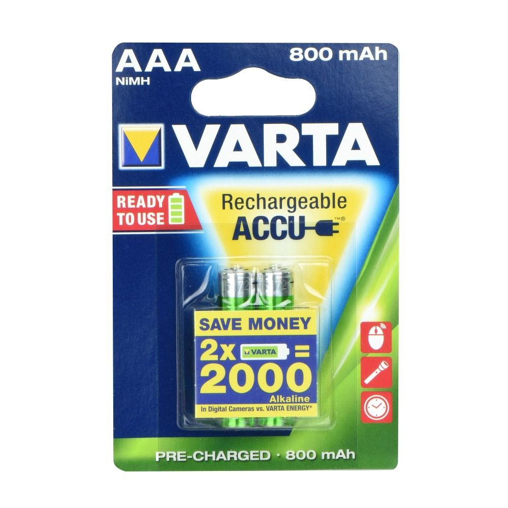 e703ff7062504c52ad2207b24f698945 VARTA rechargeable battery R3 (AAA) 800 mAh 2 pcs