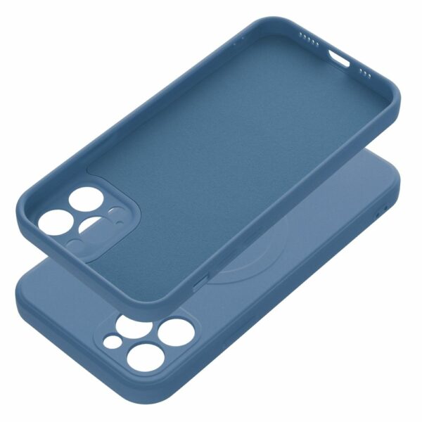 SILICONE MAG COVER case compatible with MagSafe for IPHONE 12 Pro blue
