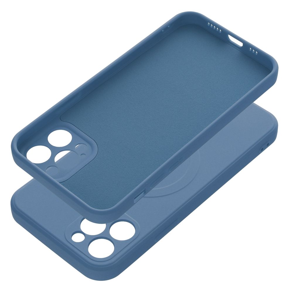 SILICONE MAG COVER case compatible with MagSafe for IPHONE 12 Pro blue