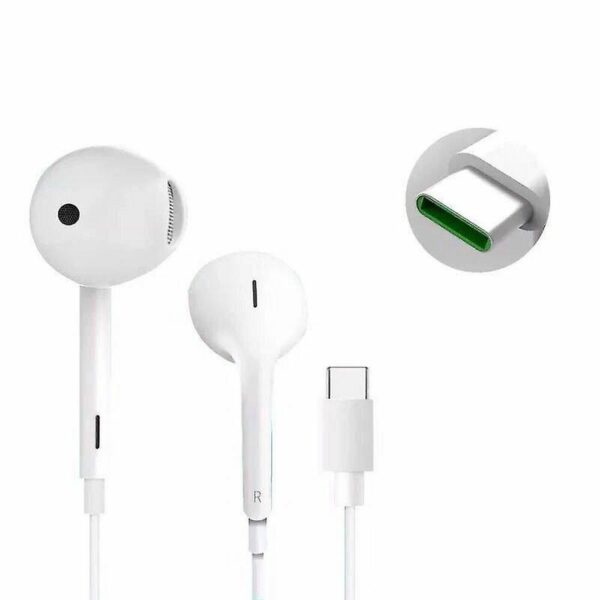 OPPO original wire earphones Type C with microphone MH147 white bulk