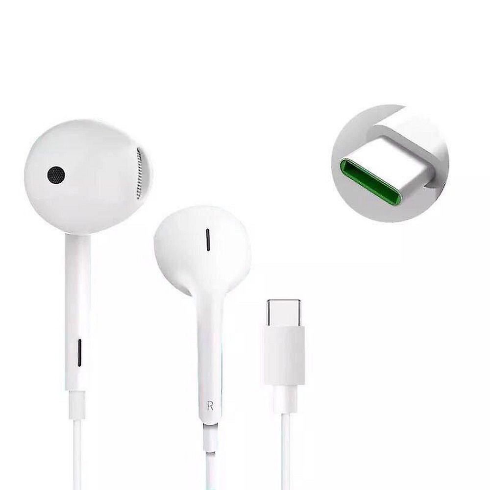e74de675b06306848a970d950c8f0c8b OPPO original wire earphones Type C with microphone MH147 white bulk