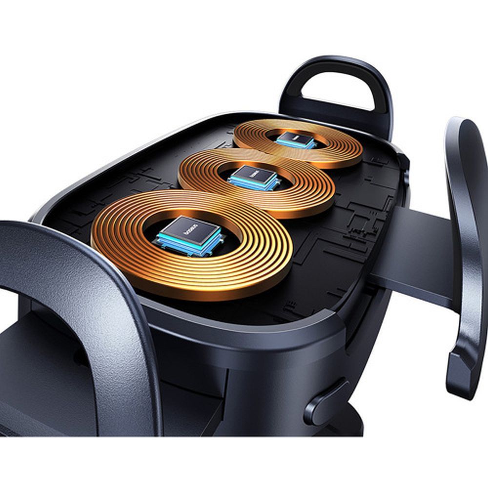 e78c13254cf7736bf861a52fb688c127 BASEUS car holder with wireless charging for air vent 15W BS-CM029 black