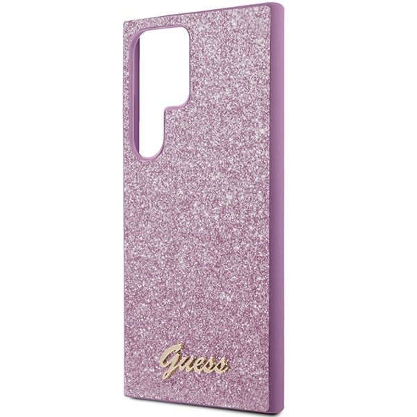 GUESS case for SAMSUNG S24 Ultra GUHCS24LHGGSHU (Glitter Script) purple
