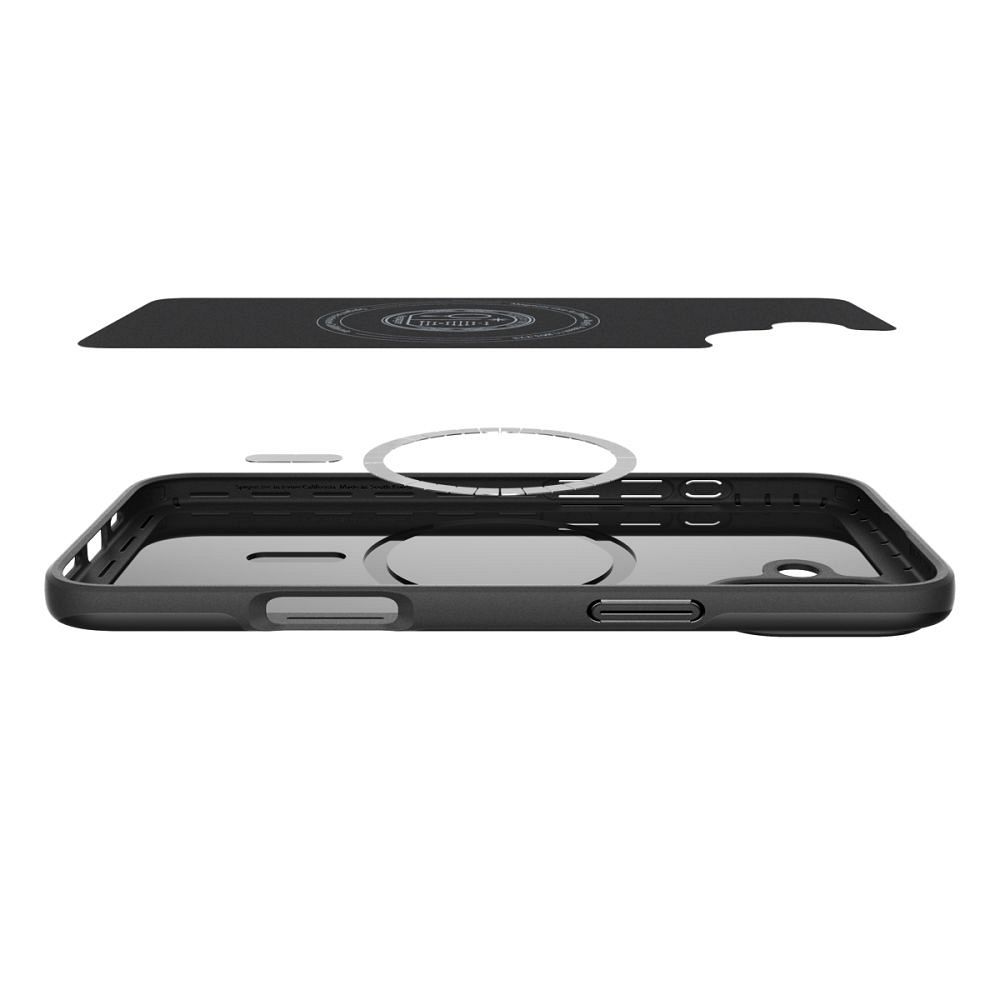 SPIGEN case THIN FIT MAG compatible with MagSafe for IPHONE 16 Plus black
