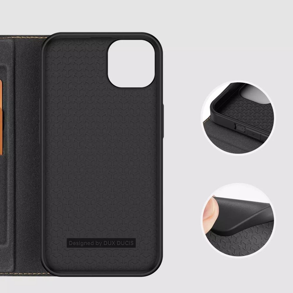 DUX DUCIS wallet case SKIN X2 for IPHONE 14 Plus black