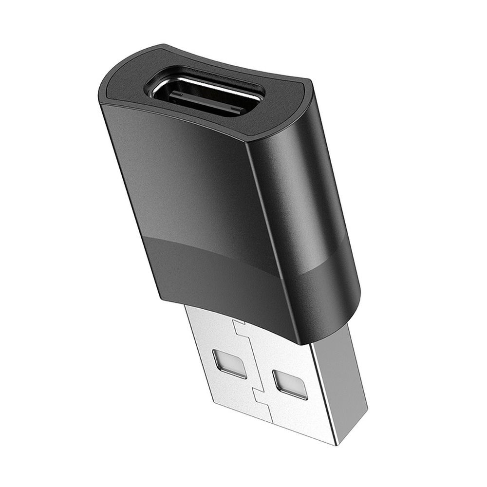 e8571ad4a0ddcc42455cf2e38e57685b HOCO adapter OTG USB A (male) to Type C (female) UA17 black